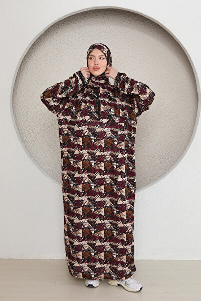 Defkay Γυναικείο φόρεμα προσευχής με μισό φερμουάρ