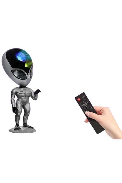 huitich Alien Galaxy Star Projector Night Light With Feature Of Voice Repeat