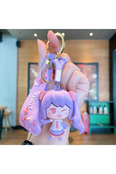 FG KONNİCHİWA Anime Hatsune Miku Laito Meiko Kagamine Rin Len Keychain and Bag Accessory