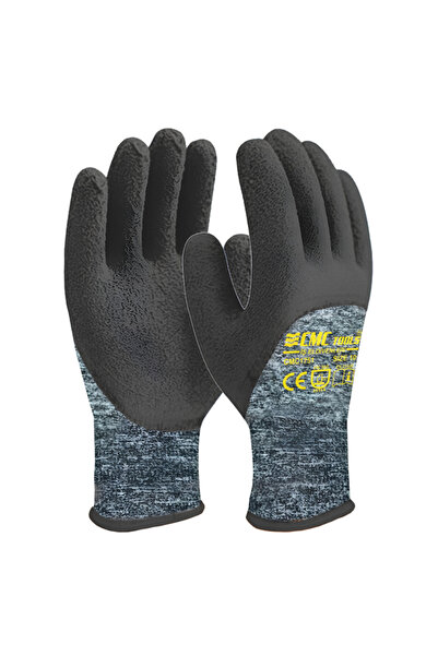 CMC قفازات 3/4 رمادي - أسود تجميع 1752 (12 قطعة)