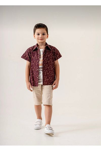 TOYSİ Toysi̇ Men's Shirt 3-Piece Set