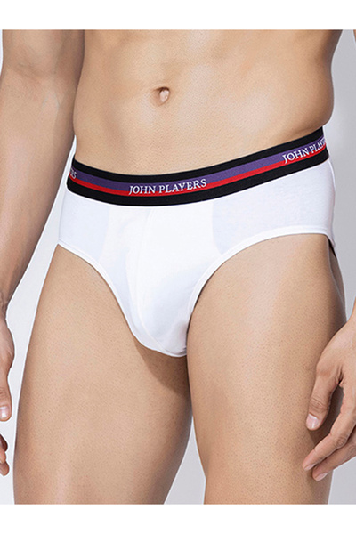 John Player By Styli Pack of 2 - Solid Briefs with Elastic Waistband