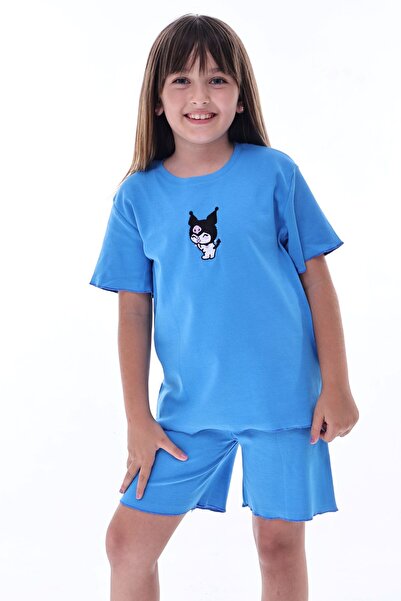 ZUZUNGA Ribana Beybi Overlock Detailed Kuromi Embroidered Top-Under Set