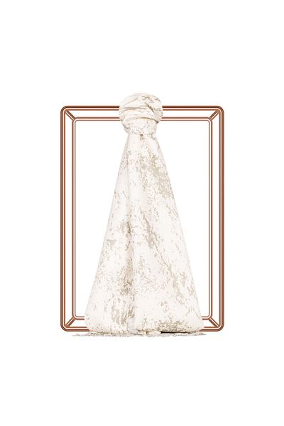 ipekevi Stone Marble Patterned Silk Shawl