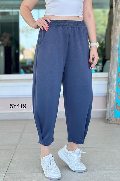 İnce Topuk Modal Fabric Harem Pants 5Y419