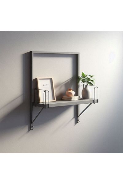 UnicSpot Grey chipboard shelf, 120x40x1.8 cm