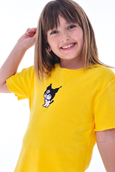 ZUZUNGA Ribana Beybi Overlock Detailed Kuromi Embroidered Top-Under Set