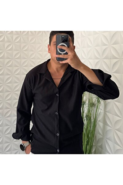 WENMİNG ФІТІЛЛІ ТКАНИНА ДОВГІ РУКАВИ ОТТОМАНСЬКА ЧОЛОВІЧА СОРОЧКА