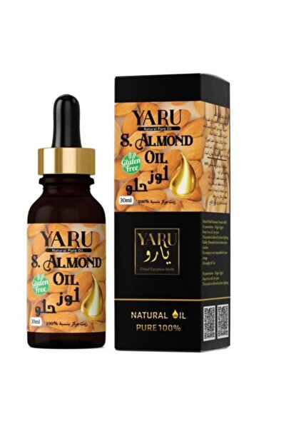 yaru natural زيت اللوز الحلو للشعر والجسم وآثار حب الشباب 30 مل