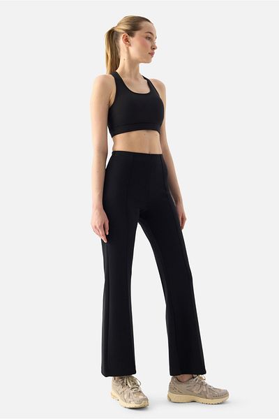 Superstacy Mira Modal Spanish Leg Black Trousers