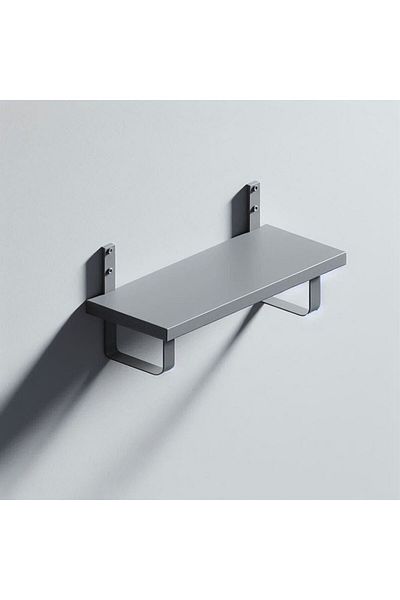 UnicSpot Grey chipboard shelf, 60x20x1.8 cm