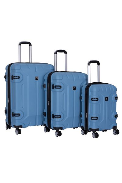 OEM Set 3 trolere, Marime S+M+L, Extensibile, 4 roti duble cu rotatie 360°, ABS rezistent, cu margini a