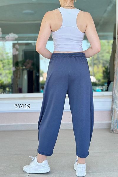 İnce Topuk Modal Fabric Harem Pants 5Y419