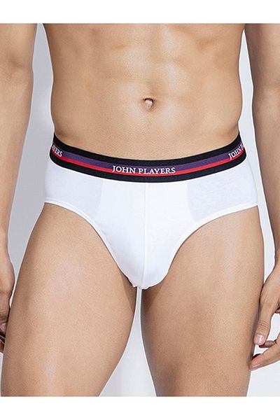 John Player By Styli Pack of 2 - Solid Briefs with Elastic Waistband