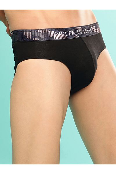 John Player By Styli Pack of 2 - Solid Briefs with Sublimation Waistband