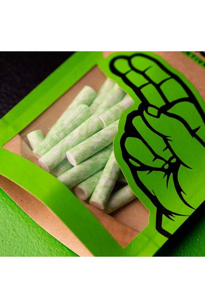 Hybrid Filtru cu carbune activ + celuloza Hybrid Supreme verde-lime Slim 6,4 mm x 55