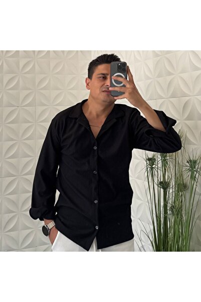 WENMİNG ФІТІЛЛІ ТКАНИНА ДОВГІ РУКАВИ ОТТОМАНСЬКА ЧОЛОВІЧА СОРОЧКА