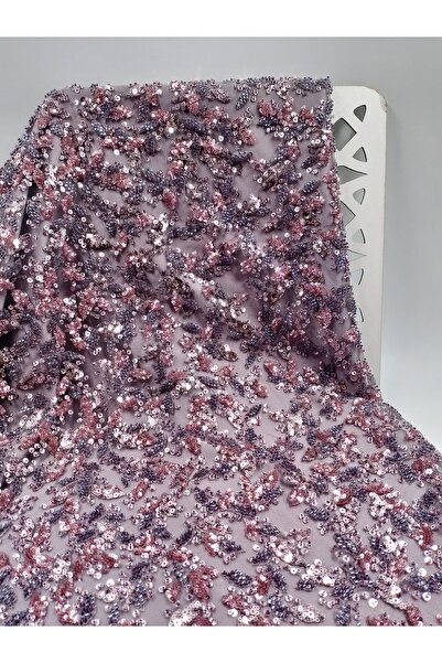 ünsal tekstil Taşlı Abiyelik Kumaş(1 Metre × 1.5 En)