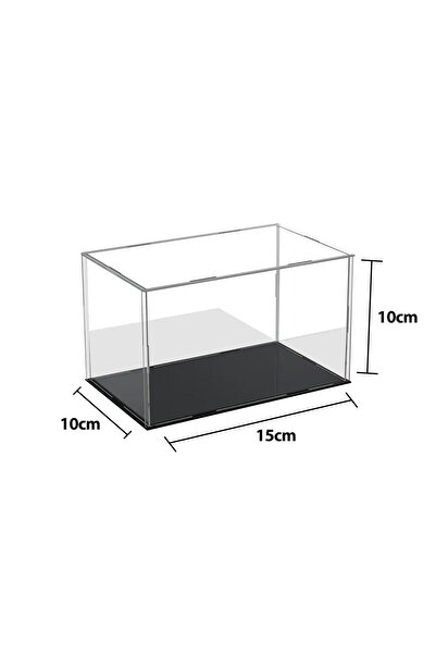 Elioure Şeffaf Demonte Hobi ve Model Sergileme Kutusu 15x10x10 cm