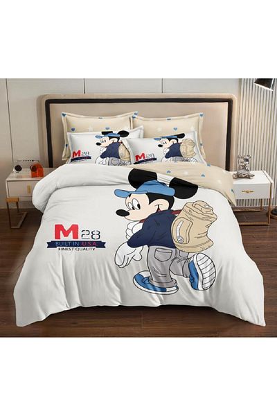 OEM Finet Premium Cotton Underwear Mickey on Trip, 235x235cm