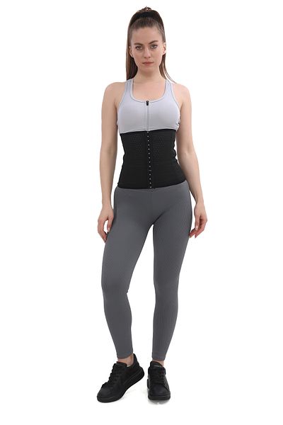 Sh Mağazacılık Unisex Ready-To-Use 3-Level Adjustable Waist Corset with Agarfa – Corset for Daily Comfortable Use