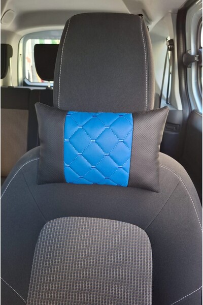 AYAZGRUP 2 bucăți de pernă ortopedică pentru gât, cu model matlasat albastru