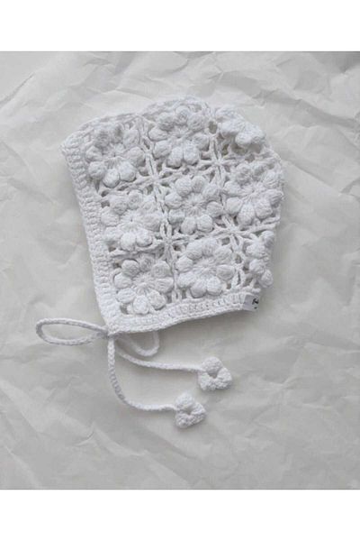 No Name Atelier Summer Vintage Design Baby Hat 100% Cotton Yarn