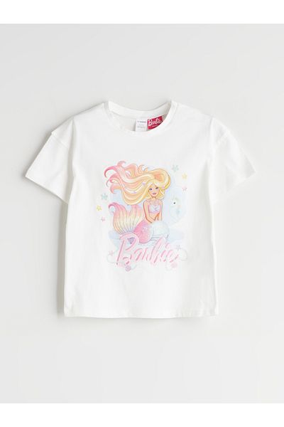 LC Waikiki Barbie Printed Girl's T-Shirt and Shorts 2-Pack