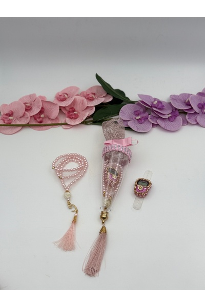 Uğurlu Hac Set de 10 mătănii din argint sterling pentru rugăciune.