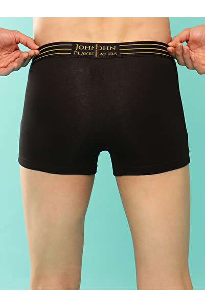 John Player By Styli Pack of 2 - Solid Trunks with Striped Waistband