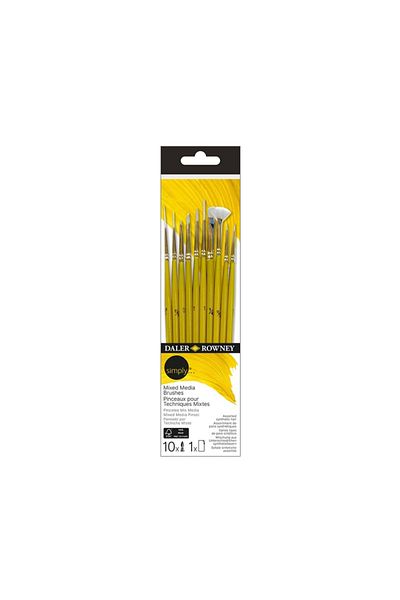 Daler Rowney Σετ πινέλων Simply Mixed Media 10 τεμαχίων