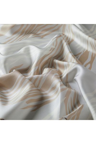ipekevi Ice White Silk Φουλάρι 1260
