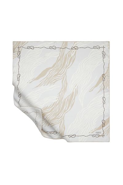 ipekevi Ice White Silk Φουλάρι 1260