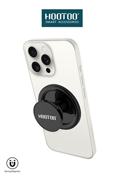 HooToo مسكة جوال مغناطيسية خفيفة مع استاند عملي – متوافقة مع Mag Safe بلون أس...