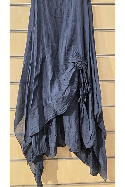Park Moda Italian Zero Sleeve Long Cotton Dress