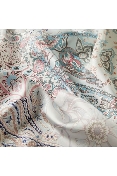 ipekevi Ice White Silk Κασκόλ 1273