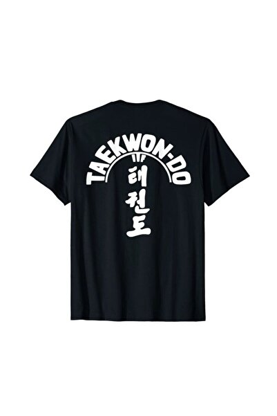 MAGORS TAEKWONDO BASKILI PAMUKLU BİSİKLET YAKA KISA KOLLU GENÇ VE ÇOCUK TSHIRT