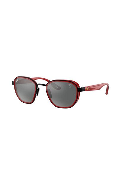 Ray-Ban Ray‑Ban RB3674M F002/6G – Unisex Scuderia Ferrari, Ramă Black/Red, Lentile Grey Mirror, Mărime 51
