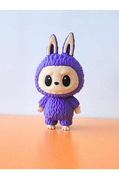rmys Labubu Figure - with Stand - Dark Lilac