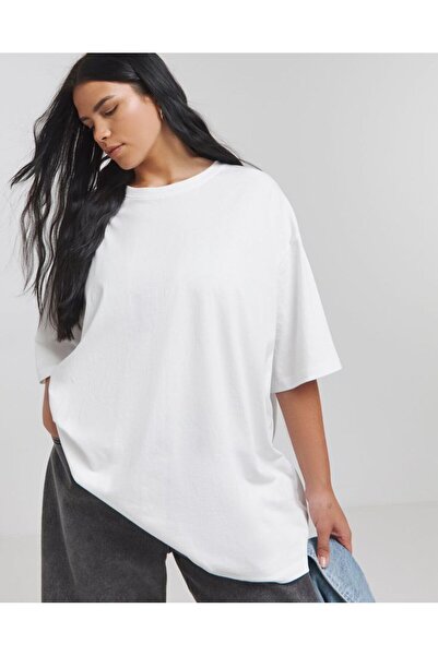 estilowear Unisex Oversize Baskısız Pamuklu T-shirt Model 1036