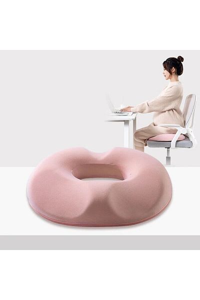 Choice 40x40cm pink Memory Cotton Office Seat Cushion Postoperative Male and Female Tailbone Decompression