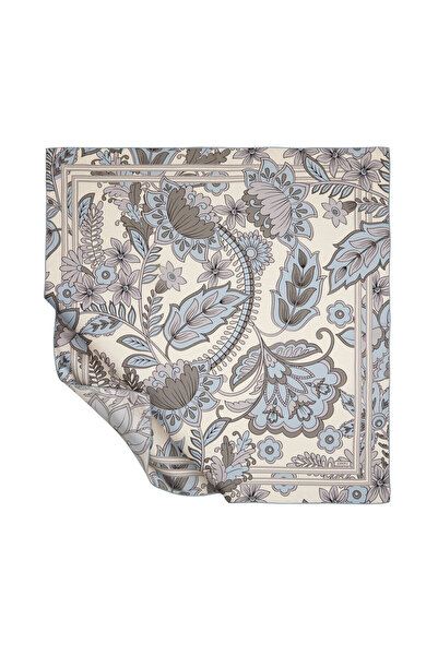 ipekevi Eșarfă de mătase Ice Blue Silk 1267