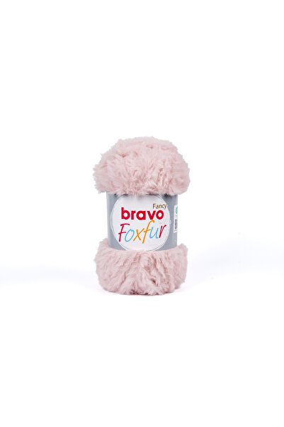 Bravo Γούνινο νήμα Foxfur 100 Gr 50 μέτρα (Κωδικός χρώματος: 25) Ροζ