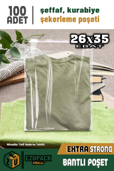 ASTOR AMBALAJ 26X35 100Ad Kurabiye Şeker Parti Baby Shower Doğum günü Hediyel...