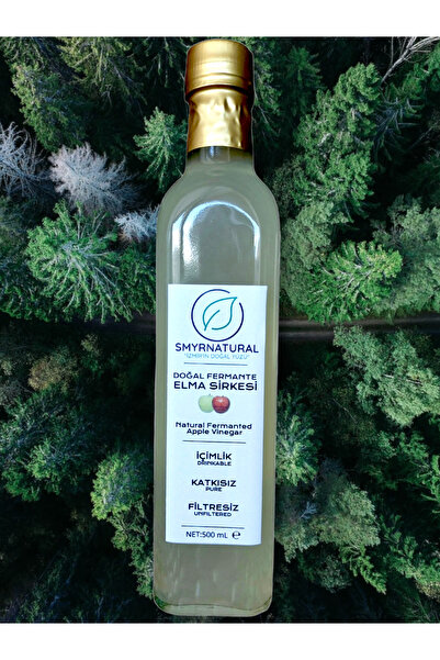 Genel Markalar Erv Seri100 SmyrNatural Doğal Elma Sirkesi İçimlik 500ml CAM