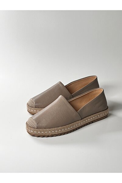 futsi shoes Hakiki Deri Kadın Espadril Ayakkabı