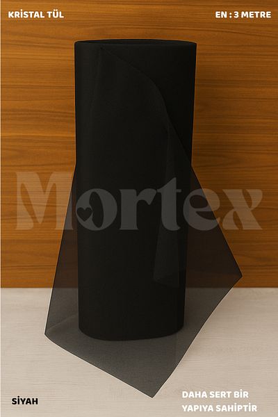 Mortex Μαύρο Κρυστάλλινο Τούλι 100x300 εκ |   Αρραβώνας, Χένα, Γάμος, Πακέτο, Πόρτα και Διακόσμηση πάρτι