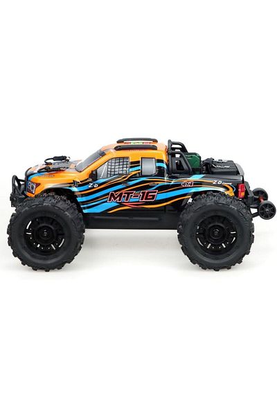 Generic شاحنة وحش ZD Racing MT-16 رباعية الدفع، محرك 2.4 جيجاهرتز، 4 قنوات، بدون فرشاة، 80 ألف ميل في الساعة، 1/16، للطرق الوعرة، بطاريتان