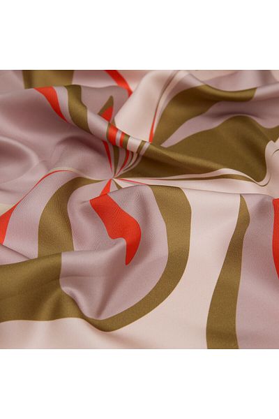 ipekevi Μεταξωτό φουλάρι Khaki Powder 1280