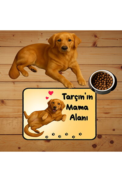 Yastık Deposu Özel Fotoğraf Ve İsimli Kedi Köpek Mama Paspası Ve Mama Önü Tuvalet Önü Paspas 40x60cm